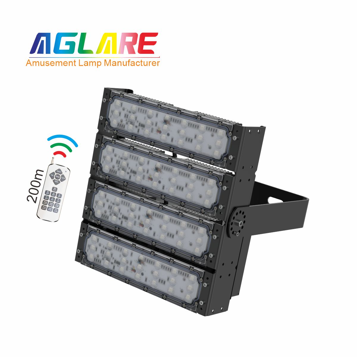 200W RGB彩色投光灯,变色户外射灯带？仄