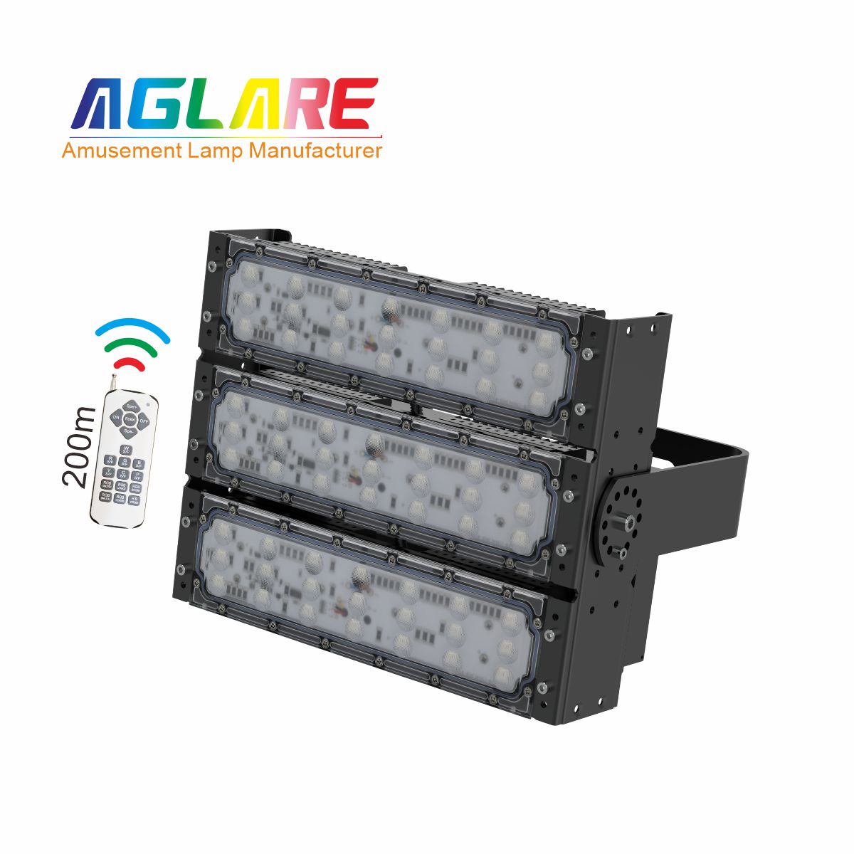 150W LED彩色泛光灯投光灯,变色户外射灯带？仄