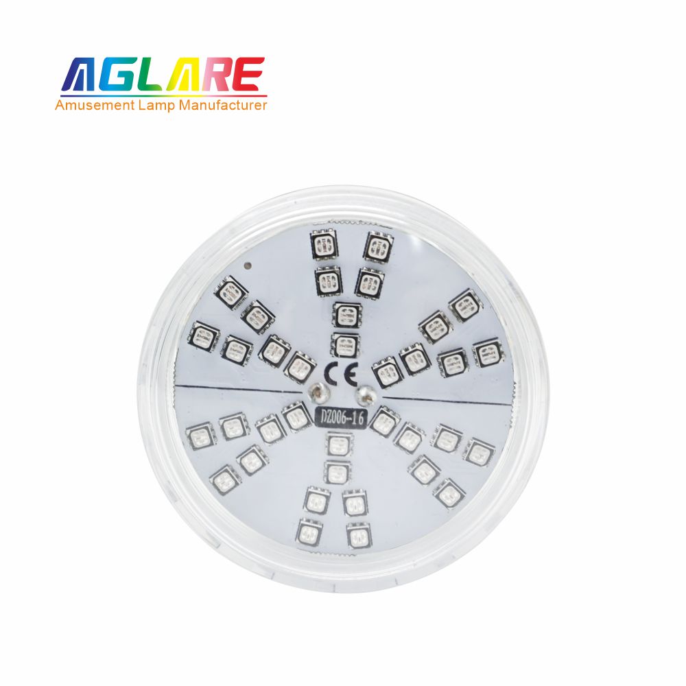 60mm RGB LED游乐场灯1-16自动程序旋转效果- AC24V， 42led